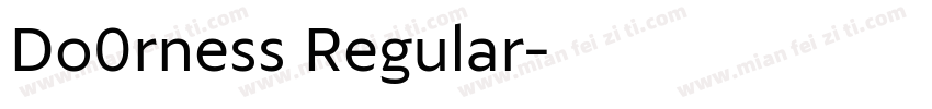 Do0rness Regular字体转换